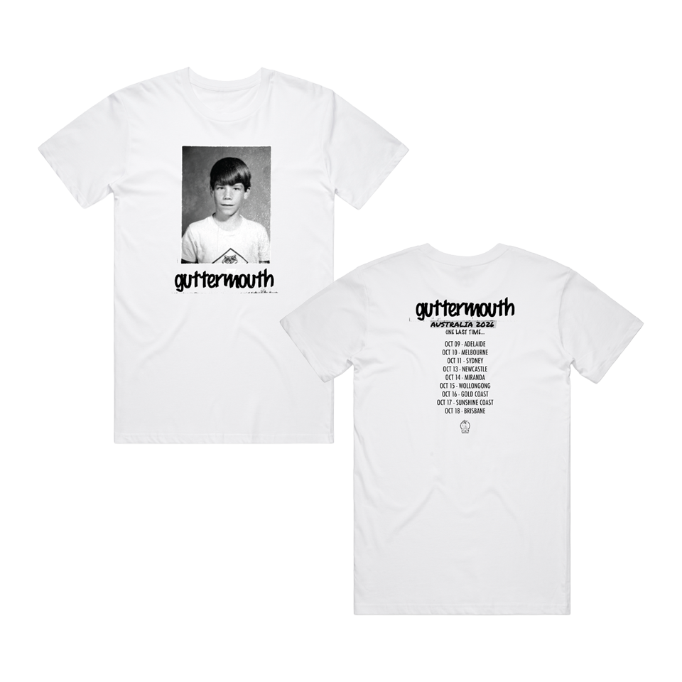 Guttermouth - White AU 2026 Tour T-Shirt