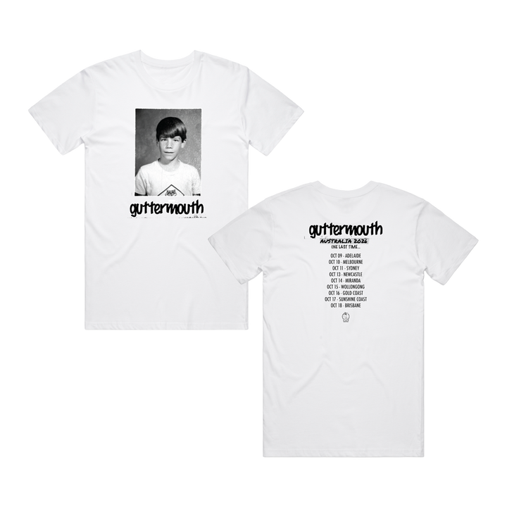 Guttermouth - White AU 2026 Tour T-Shirt