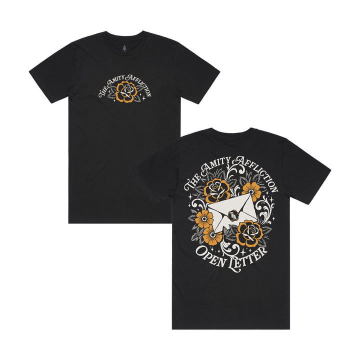 The Amity Affliction - OPEN LETTER - Black Tee