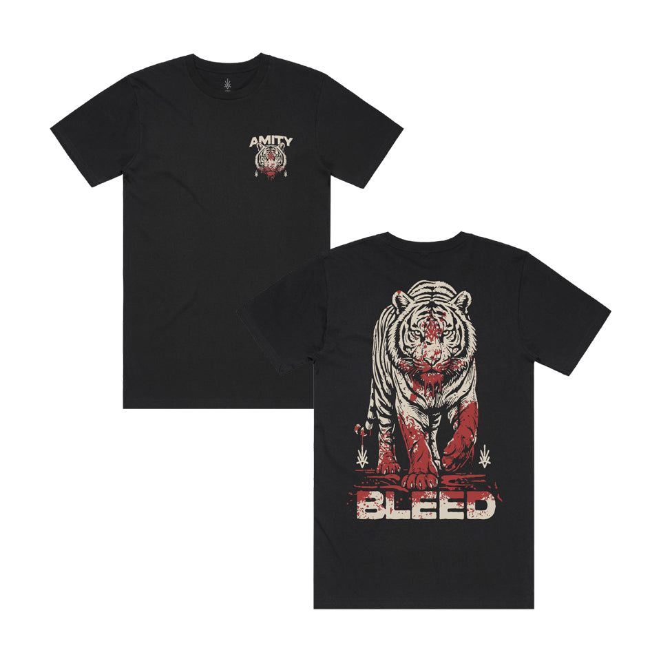 The Amity Affliction - WHITE TIGER - Black Tee
